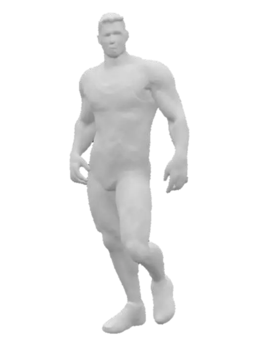 3D model for Wrestler in Red, #SketchTo3D#