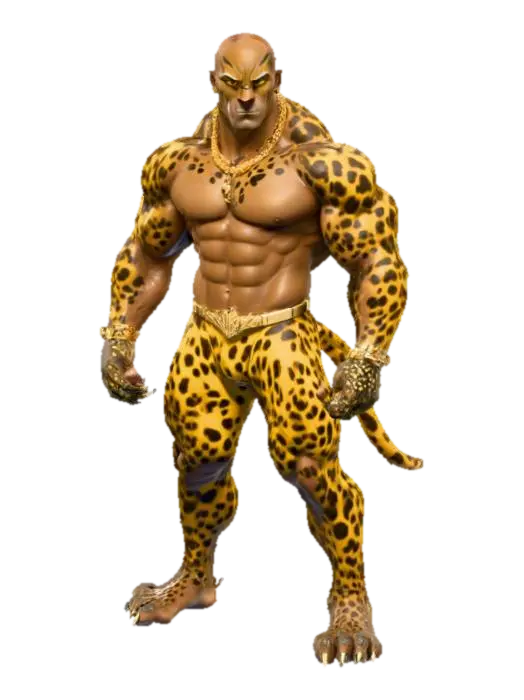 Leopard Warrior Elite 3D model, vytvořený pomocí AI