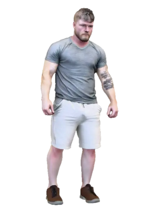 Locker Room Strength - Weightlifting 3D model, vytvořený pomocí AI