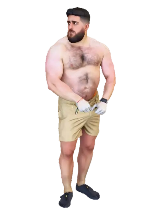 Poolside Contemplation 3D model, vytvořený pomocí AI