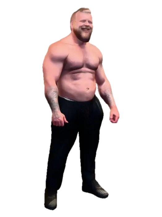 Shirtless muscular man with tattoos - No 3D model, vytvořený pomocí AI