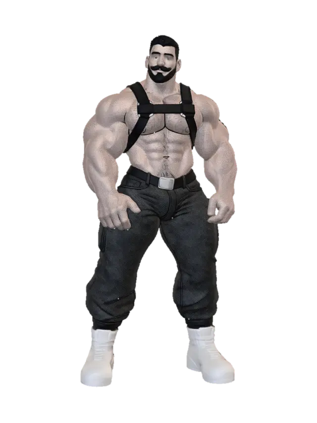 Herculean Harness - Strength 3D model, vytvořený pomocí AI