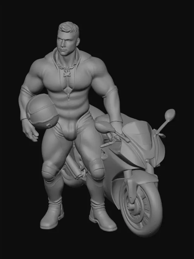 3D model for Leather-Clad Rider