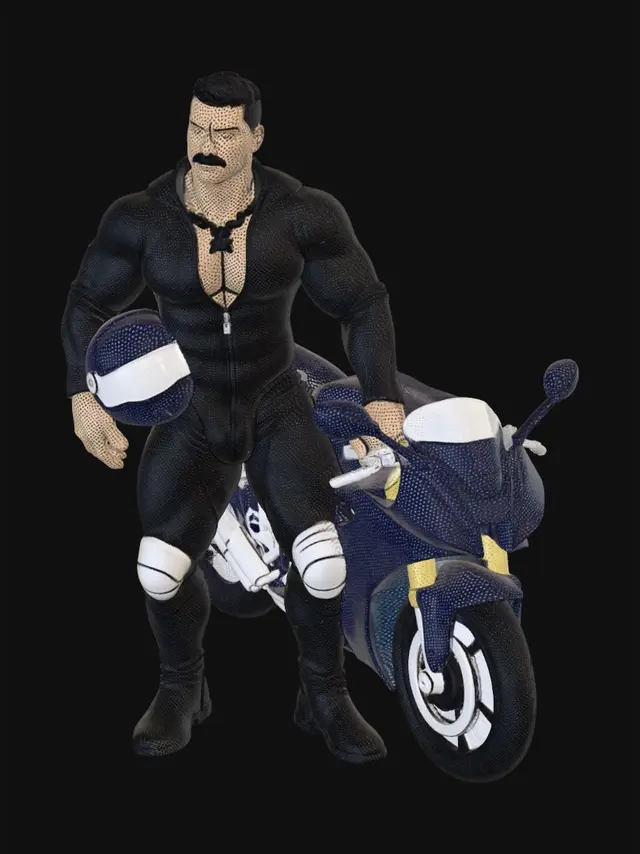 3D model for Leather-Clad Rider