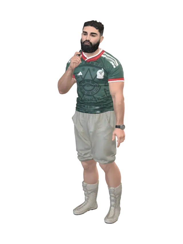 3D model for Green Jersey Portrait