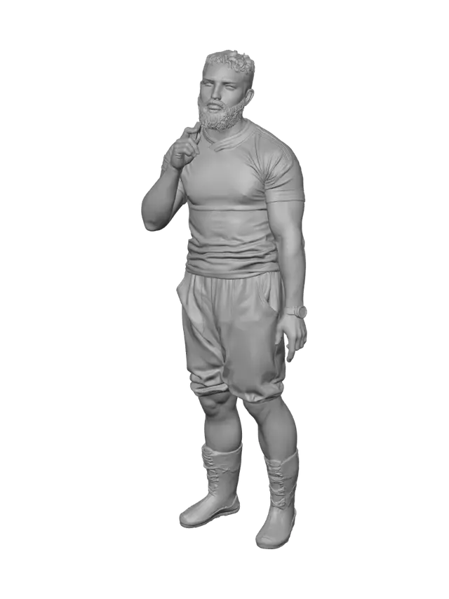 3D model for Green Jersey Portrait