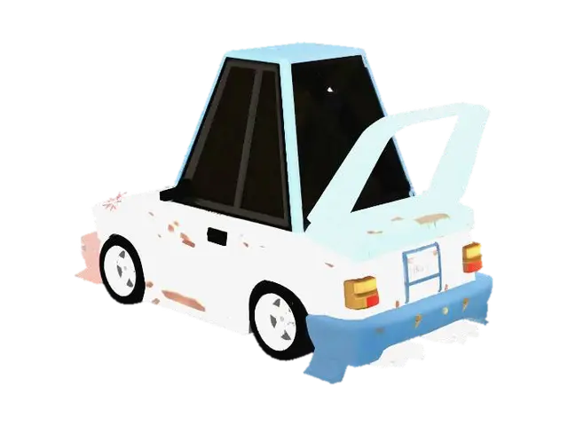 car - Motor 3D model, vytvořený pomocí AI