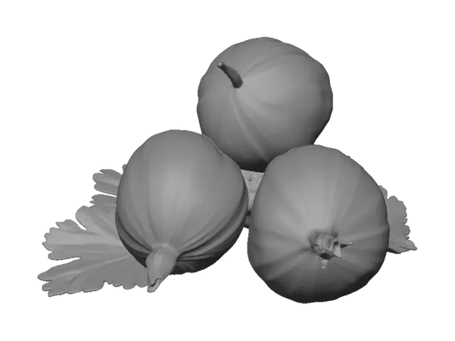3D model for Green Gooseberries