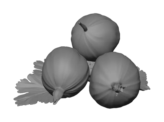 3D model for Green Gooseberries