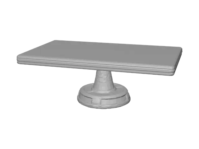 3D model for Blue and Gold Balance Bar on a Pedestal