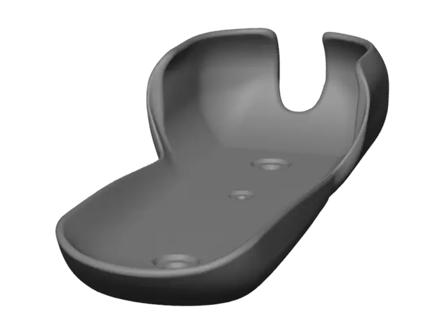 3D model for Plastic wall-mount bracket