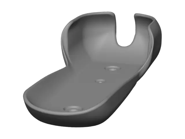 3D model for Plastic wall-mount bracket