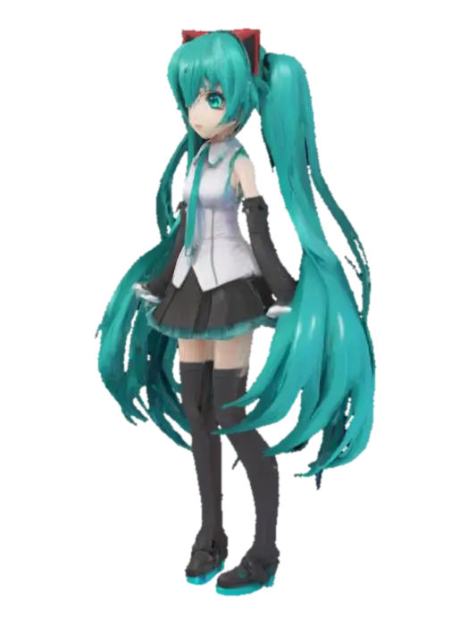 Vocaloid hatsune miku - Hatsunemiku 3D model, vytvořený pomocí AI