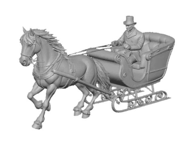 3D model for Gentleman's Sleigh Ride, #Christmas2025#
