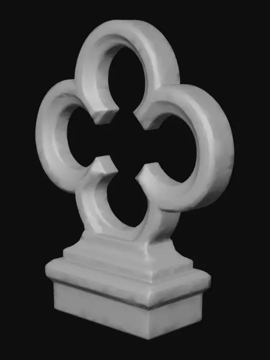 3D model for Gothic Cross Emblem