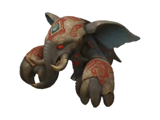 Goliath Elephas - Aggressive 3D model, vytvořený pomocí AI