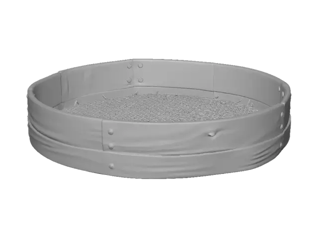 3D model for Rustic Wooden Sieve