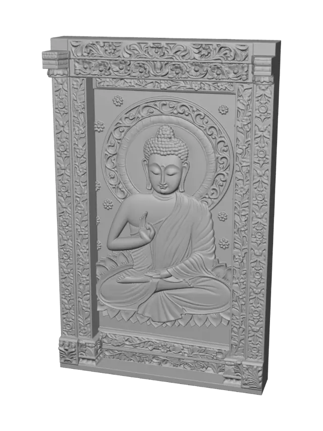 3D model for Serene Buddha Panel