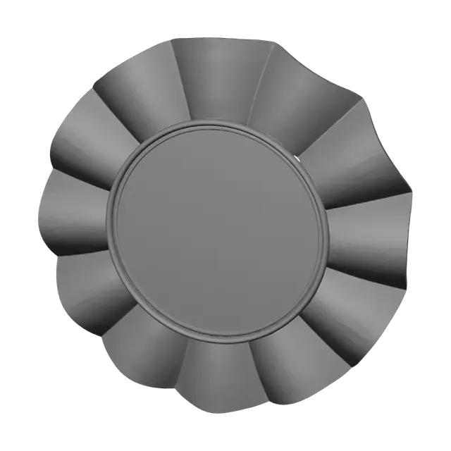 3D model for Crocodile-Scale Gold Sunburst Mirror