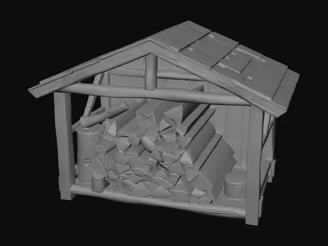 3D model for firewood shelter
