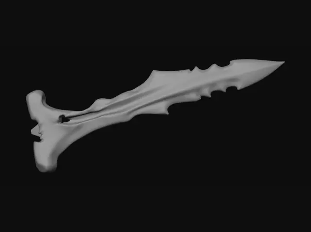 3D model for bone shiv