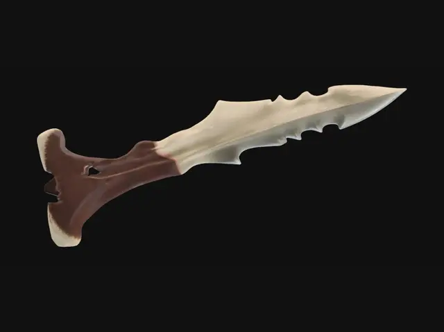 3D model for bone shiv