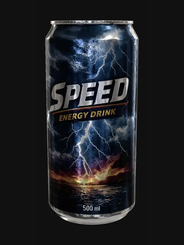 3D model for Speed Energy Drink Can