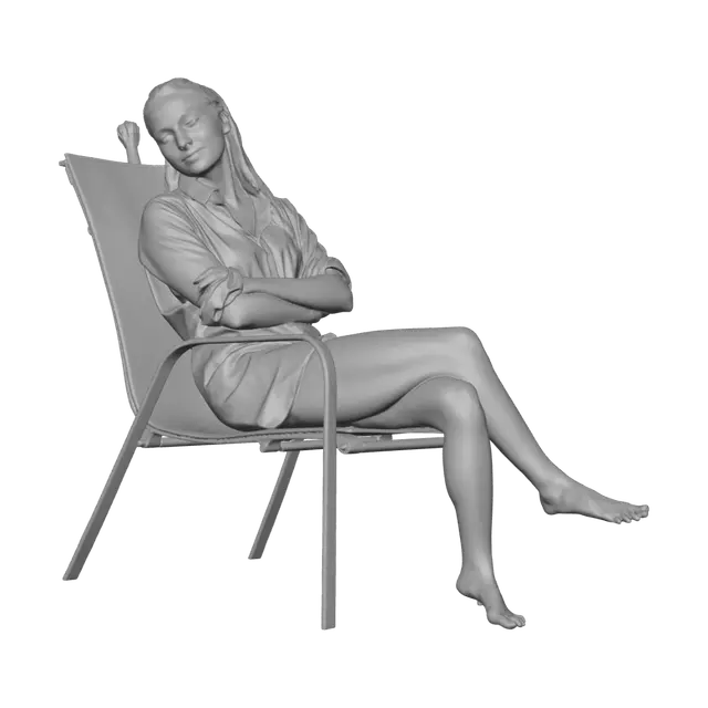 3D model for Night Balcony Reverie