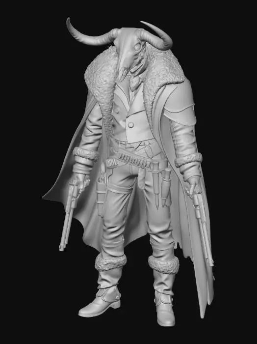 3D model for Horned Skull Rider