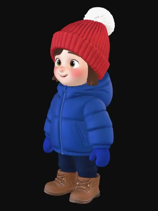 3D model for Cozy Winter Kid