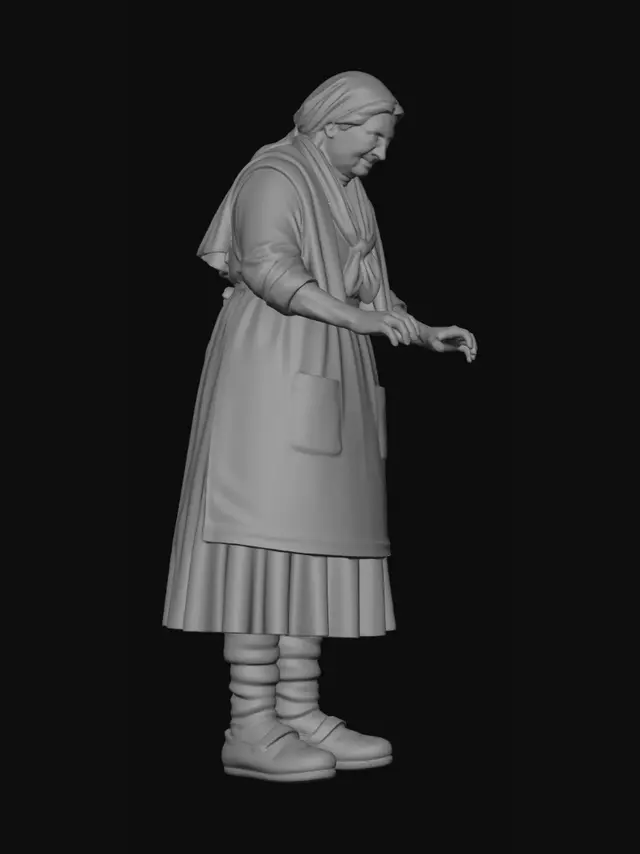 3D model for Grandma in an Apron