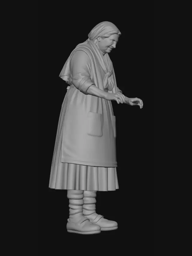 3D model for Grandma in an Apron