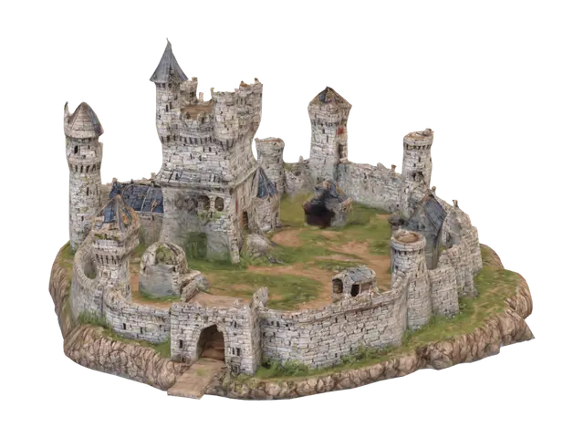 3D model for Island Fortress