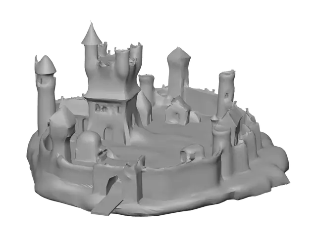 3D model for Island Fortress