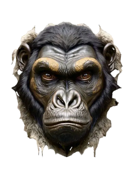 3D model for Tête Gorille_