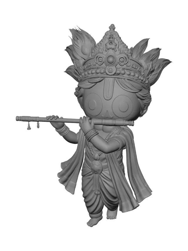 3D model for Little Krishna Playing the Flute