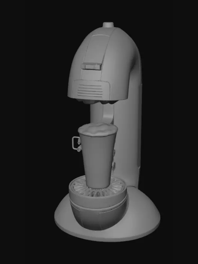 3D model for Red Dolce Gusto Coffee Machine