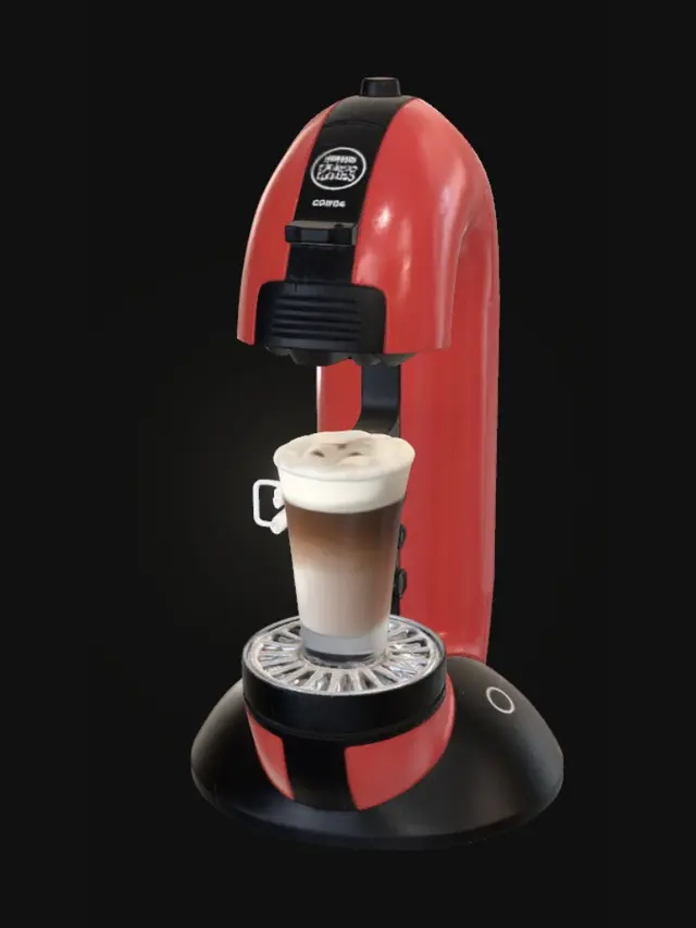 3D model for Red Dolce Gusto Coffee Machine