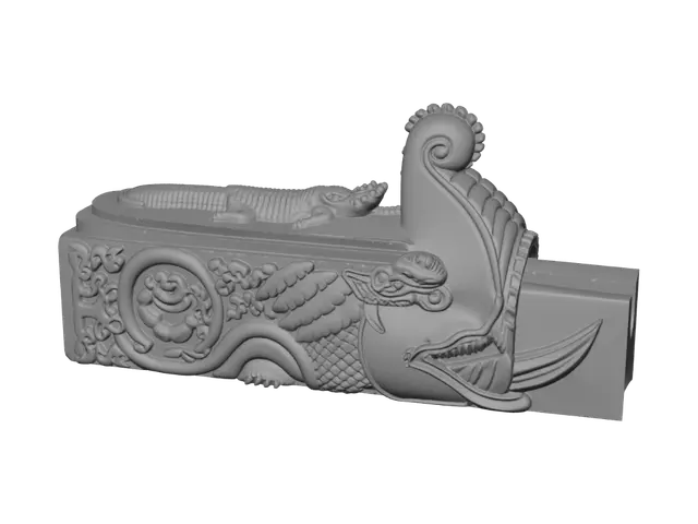 3D model for Dragon Scroll Weight