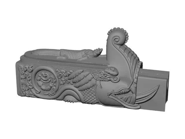3D model for Dragon Scroll Weight