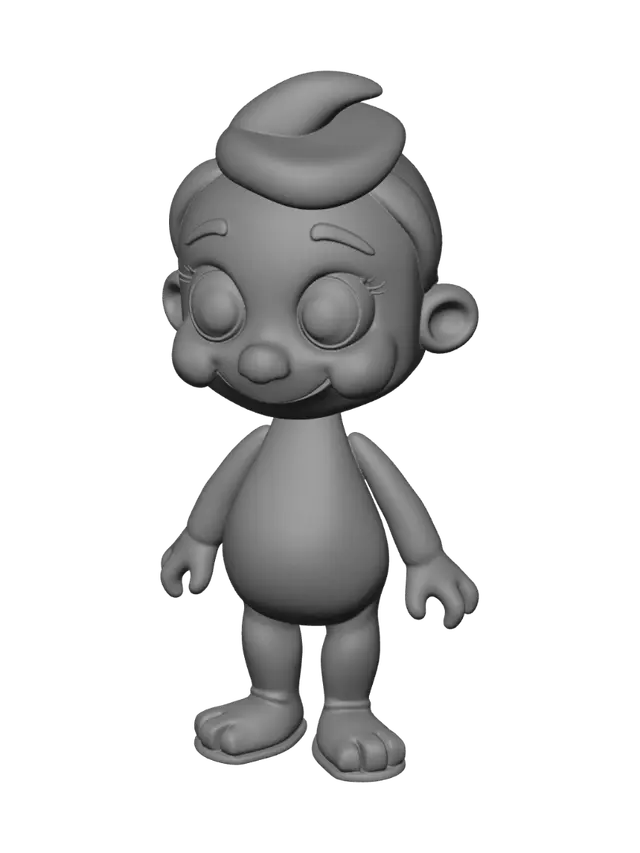 3D model for 1,043
Create an adorable character using the attached photo, handcrafted from clay in the style of a high-quality 3D animated film. The character stands against a clean white background, with simplified facial features, large, expressive eyes, a cheerful smile, rounded body proportions, and a soft, playful style. The clay has a smooth matte finish with subtle, handcrafted imperfections and realistic sculpting marks visible throughout the piece. The colors are bright, soft, and pastel. The composition is minimalist with studio lighting, soft shadows, and a flawless, premium presentation. Every detail is carefully crafted to resemble a high-quality collectible toy. The overall aesthetic is inspired by Pixar-style animation but clearly retains the look and feel of a handcrafted clay sculptur