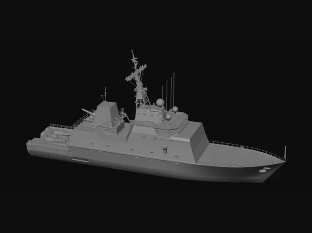 3D model for create a 3d model of a hamilton class cutter ship