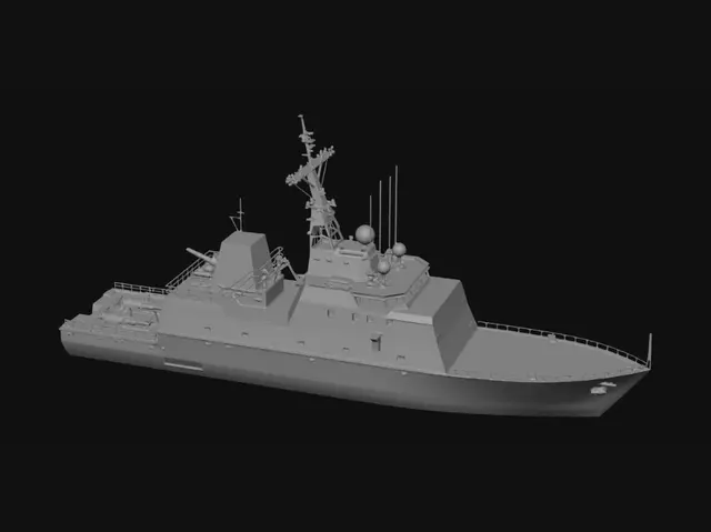 3D model for create a 3d model of a hamilton class cutter ship