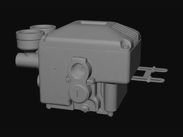 3D model for PowerGen dual-gauge air regulator