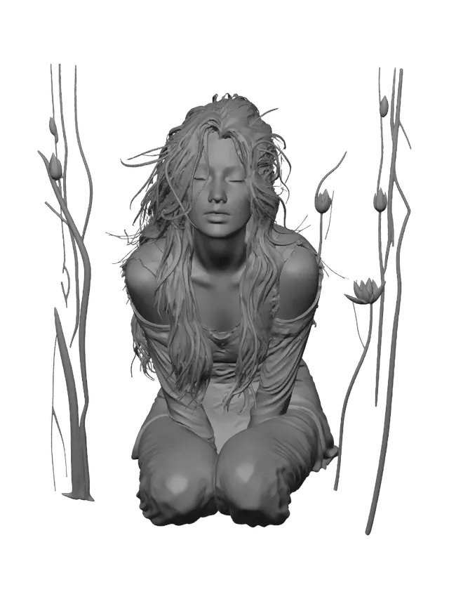 3D model for Lily Pond Reverie