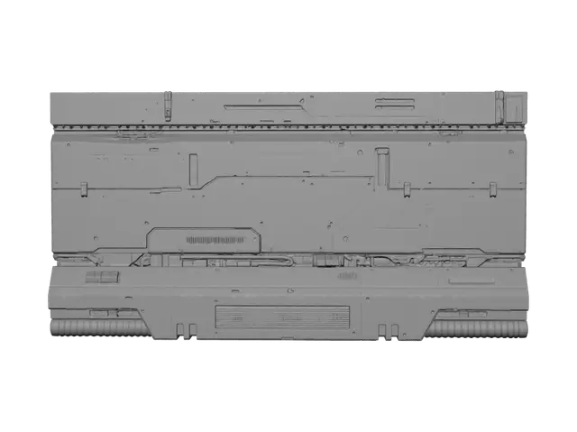3D model for Industrial Starship Hull