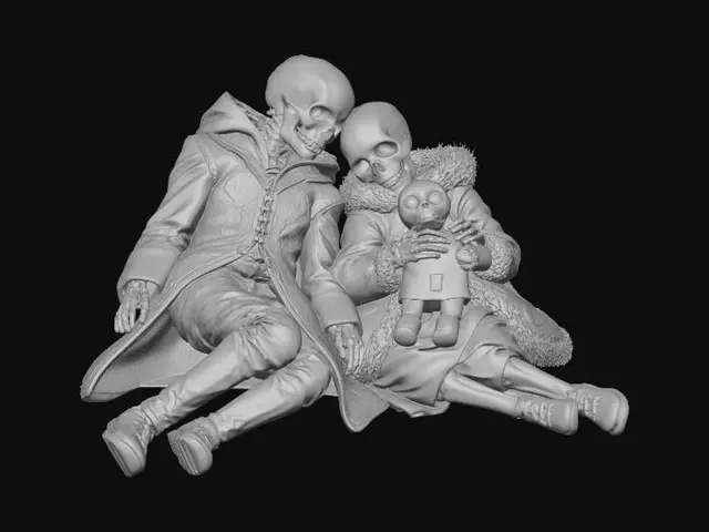 3D model for Eternal Embrace