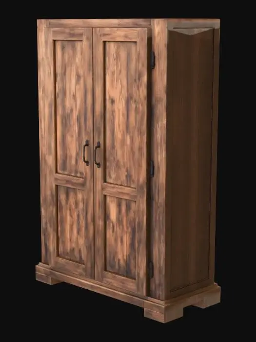 3D model for Old Wardrobe
