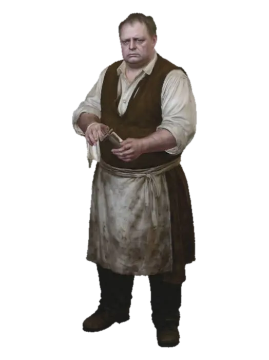 The Barkeep - Worker 3D model, vytvořený pomocí AI
