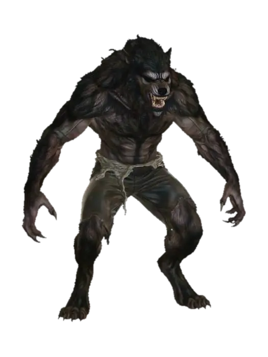 Werewolf Kiril 3D model, vytvořený pomocí AI